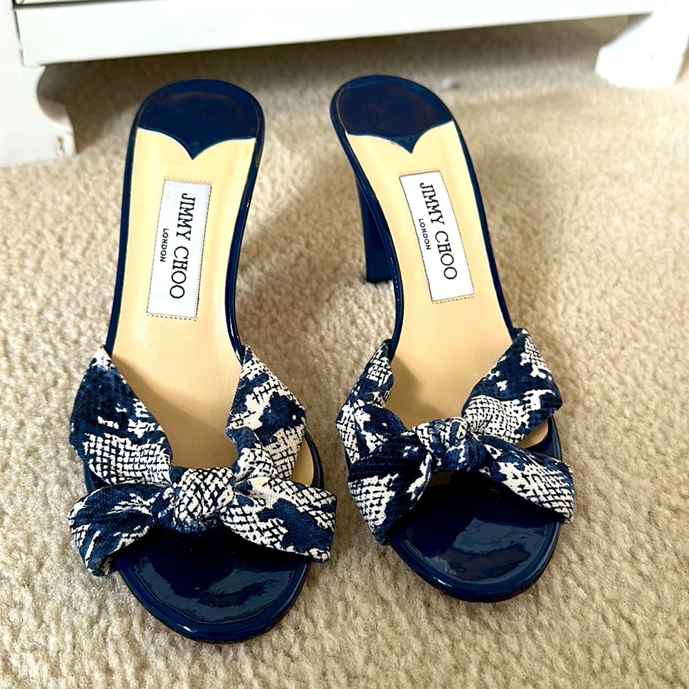 Blue Jimmy Choo heels